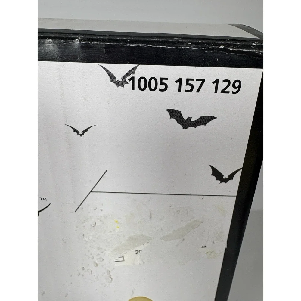 Gemmy Spooky Moods Ghost LED Candle-Flicker Pathway Markers Set of 3 in Box!